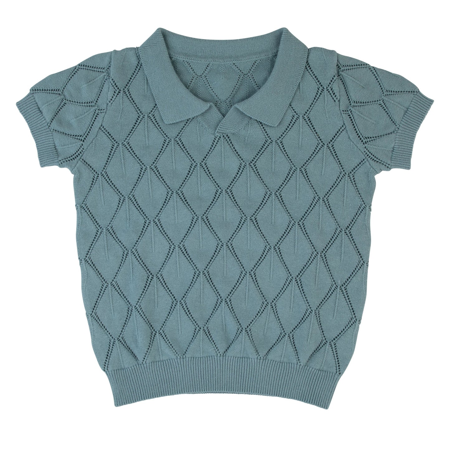 Diamond Pointelle Grey Pointelle Jumper Diamond Pointelle Short