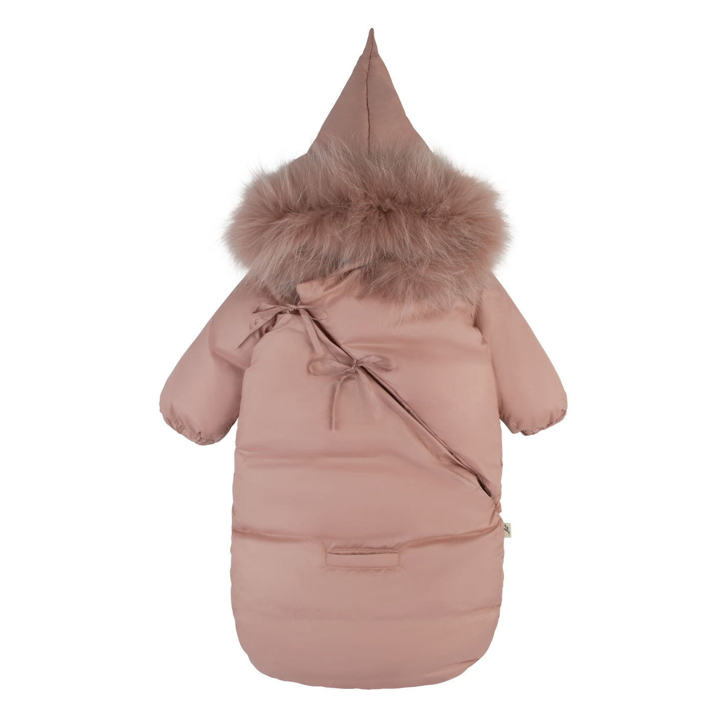 Bow Wrap Snowsuit-Rose