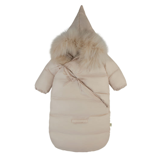 Bow Wrap Snowsuit-Champagne