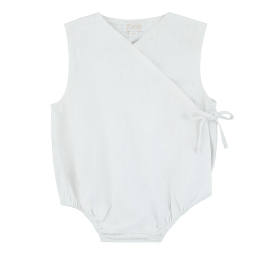 Textured White Romper