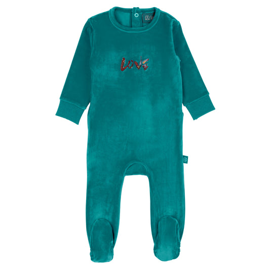 Fun Colored Footie-Teal