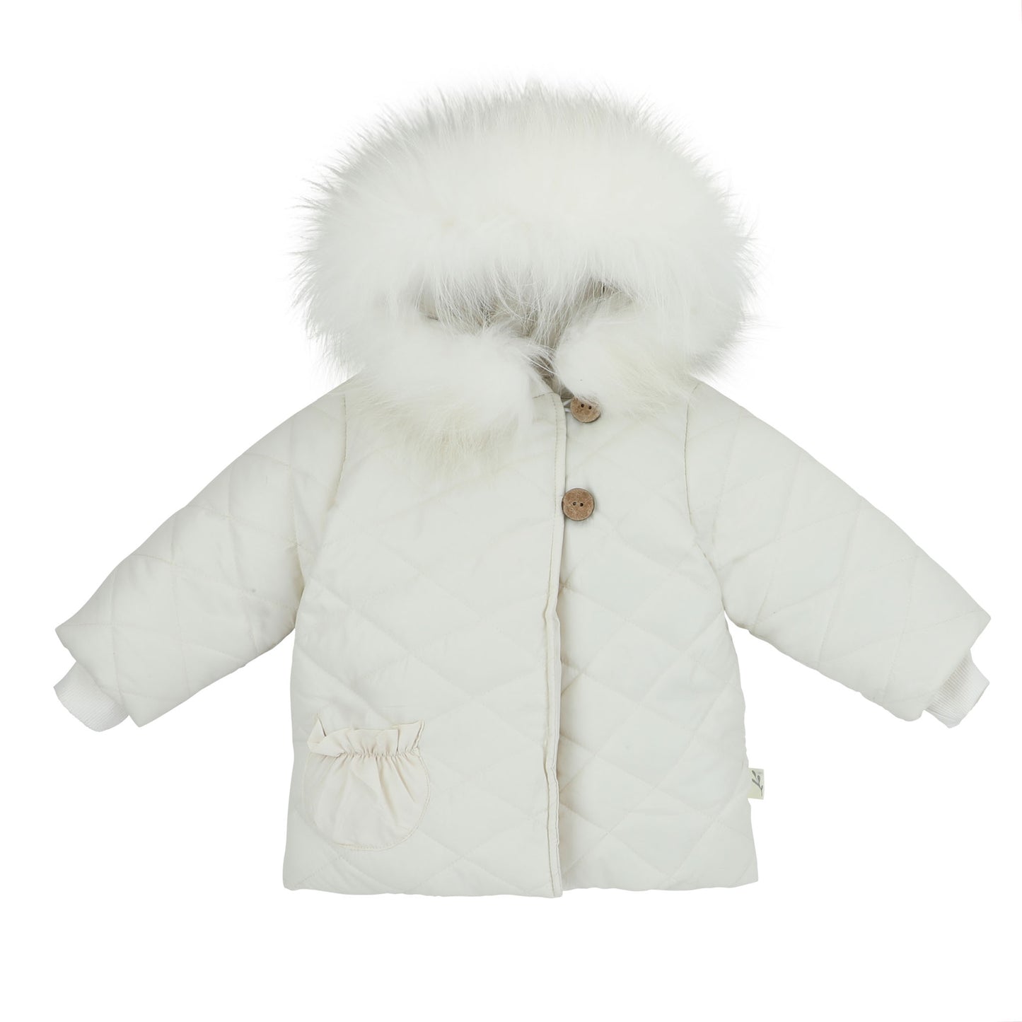 Quilted Jacket-White