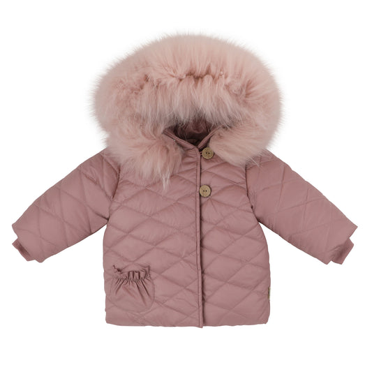 Quilted Jacket-Mauve