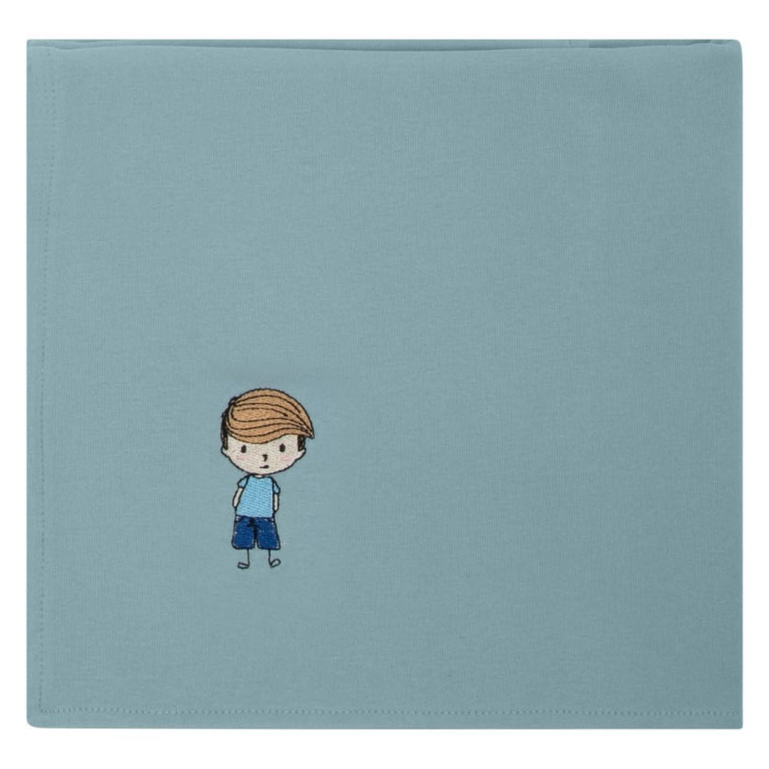 Doll Boys Dusty Blue Blanket