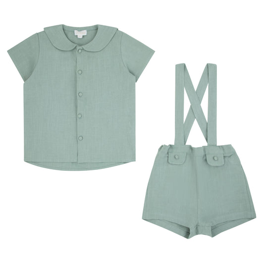 Textured Toddler Mint Green 2 Pcs Set