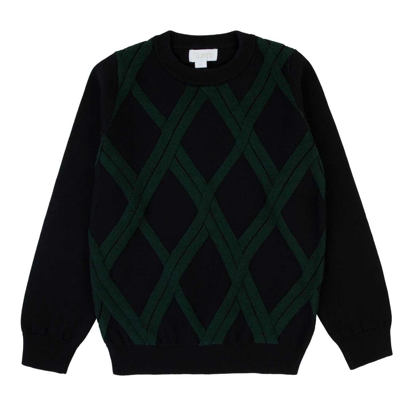 Cable Knit Sweater-Green