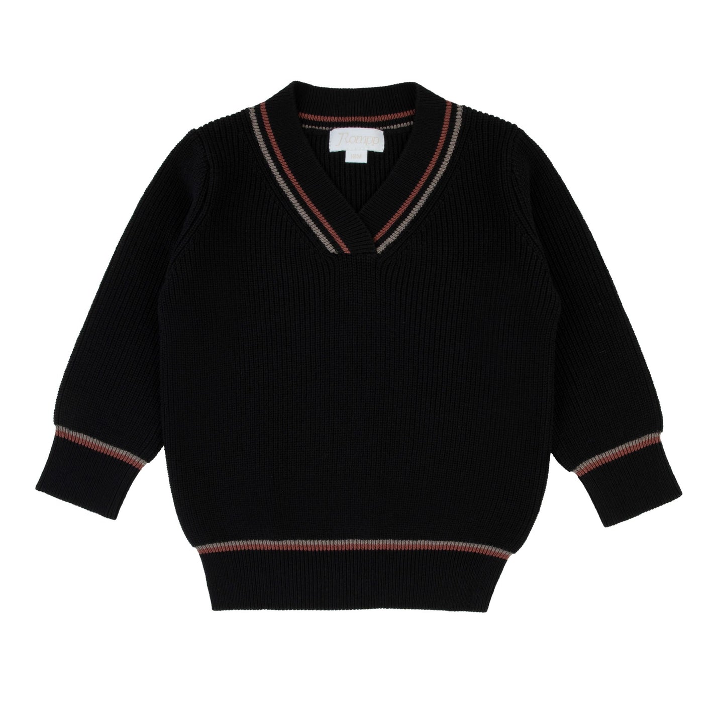 Black Detail Long Sleeve Sweater