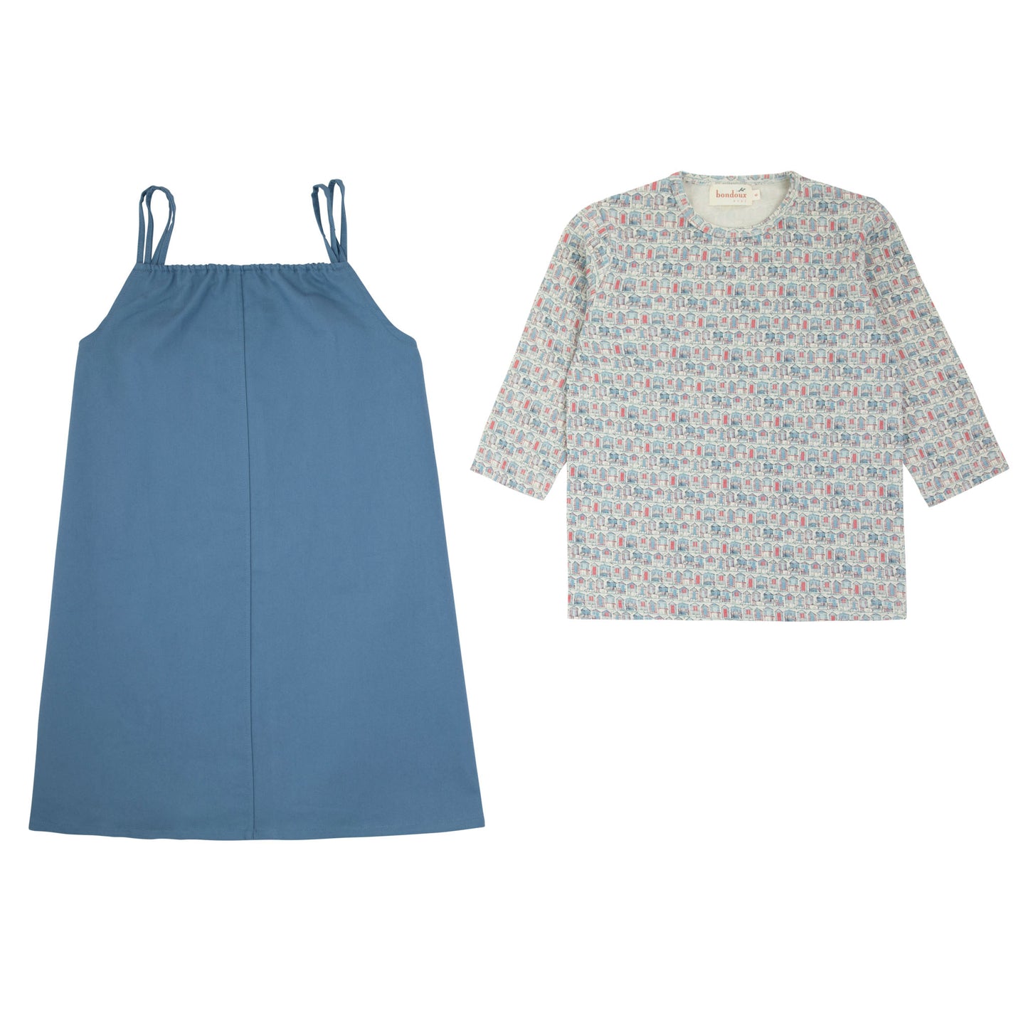 House Print  Blue  Jumper Set