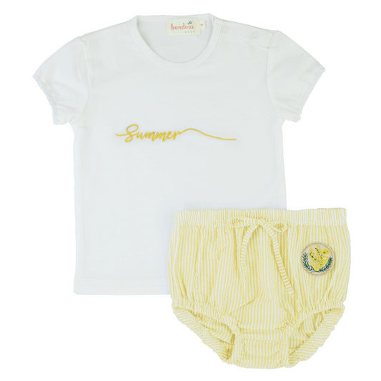 Seersucker Toddler 2 Piece-Yellow Girls