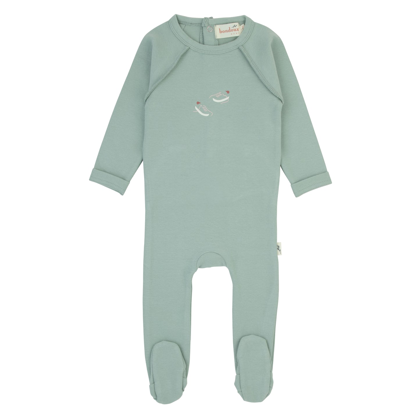 Shoe Lace Collection Footie Pale Mint Green