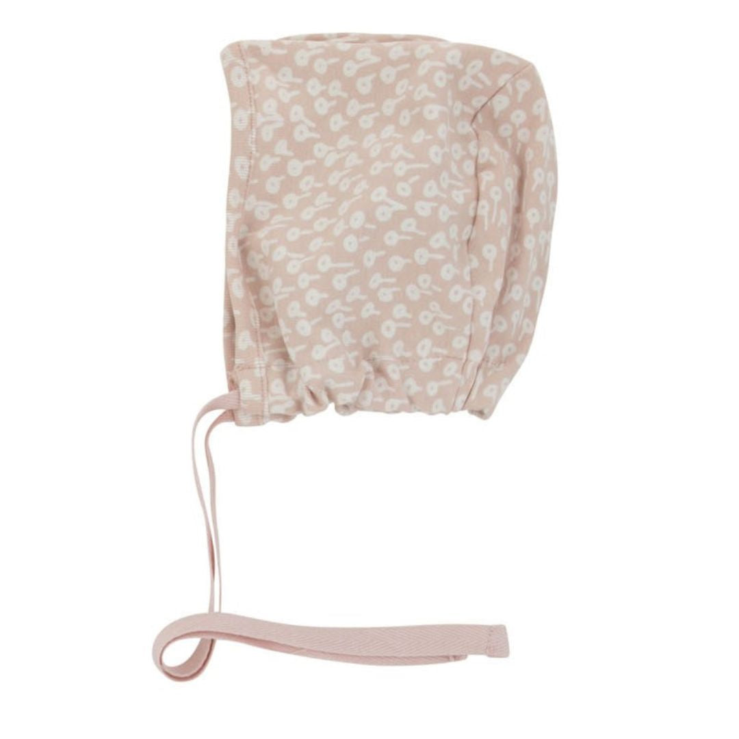 Pink  Buds Print Girls Bonnet