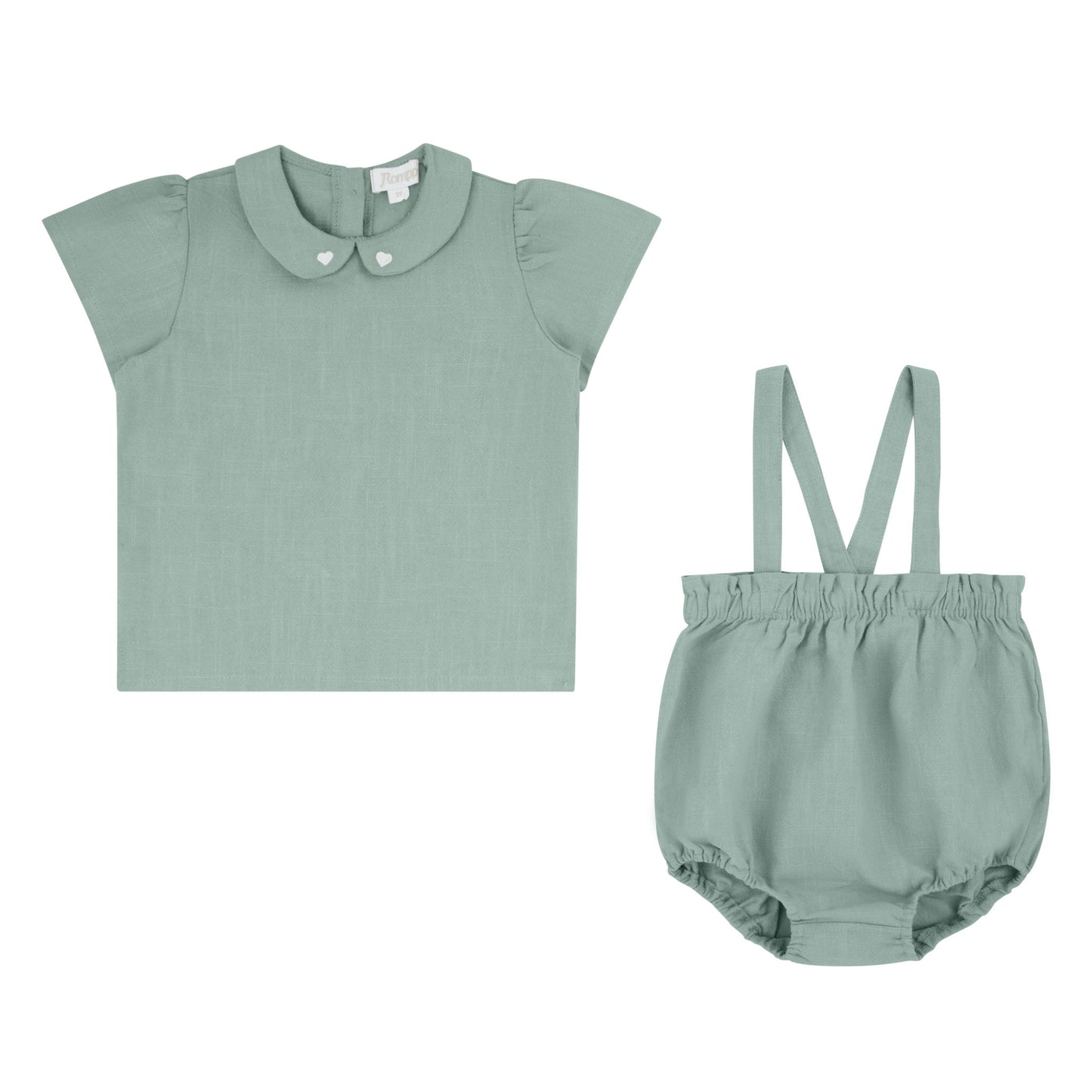 Textured Girl Mint Green 2 Pcs Set