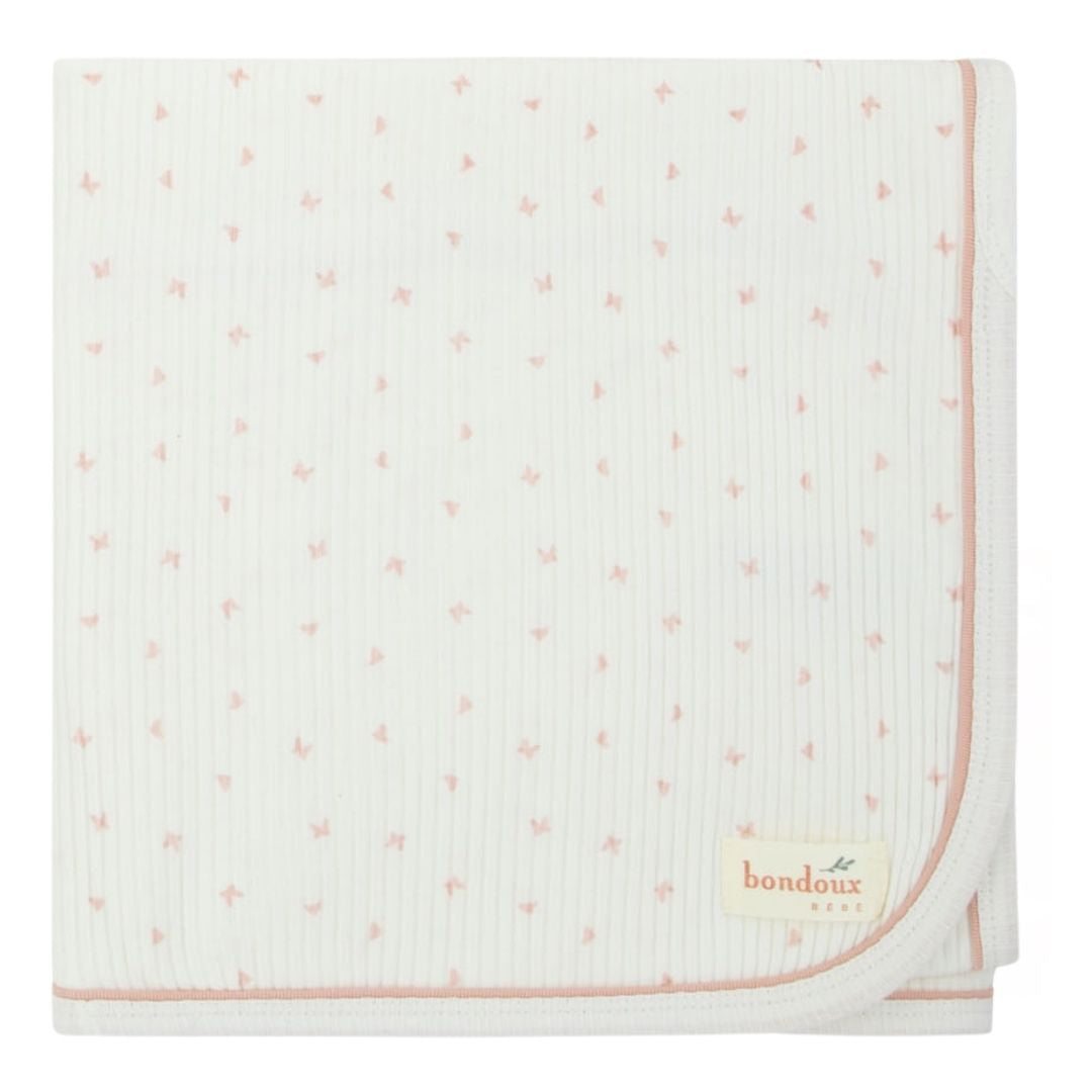 Pink Butterfly Print Girls Blanket