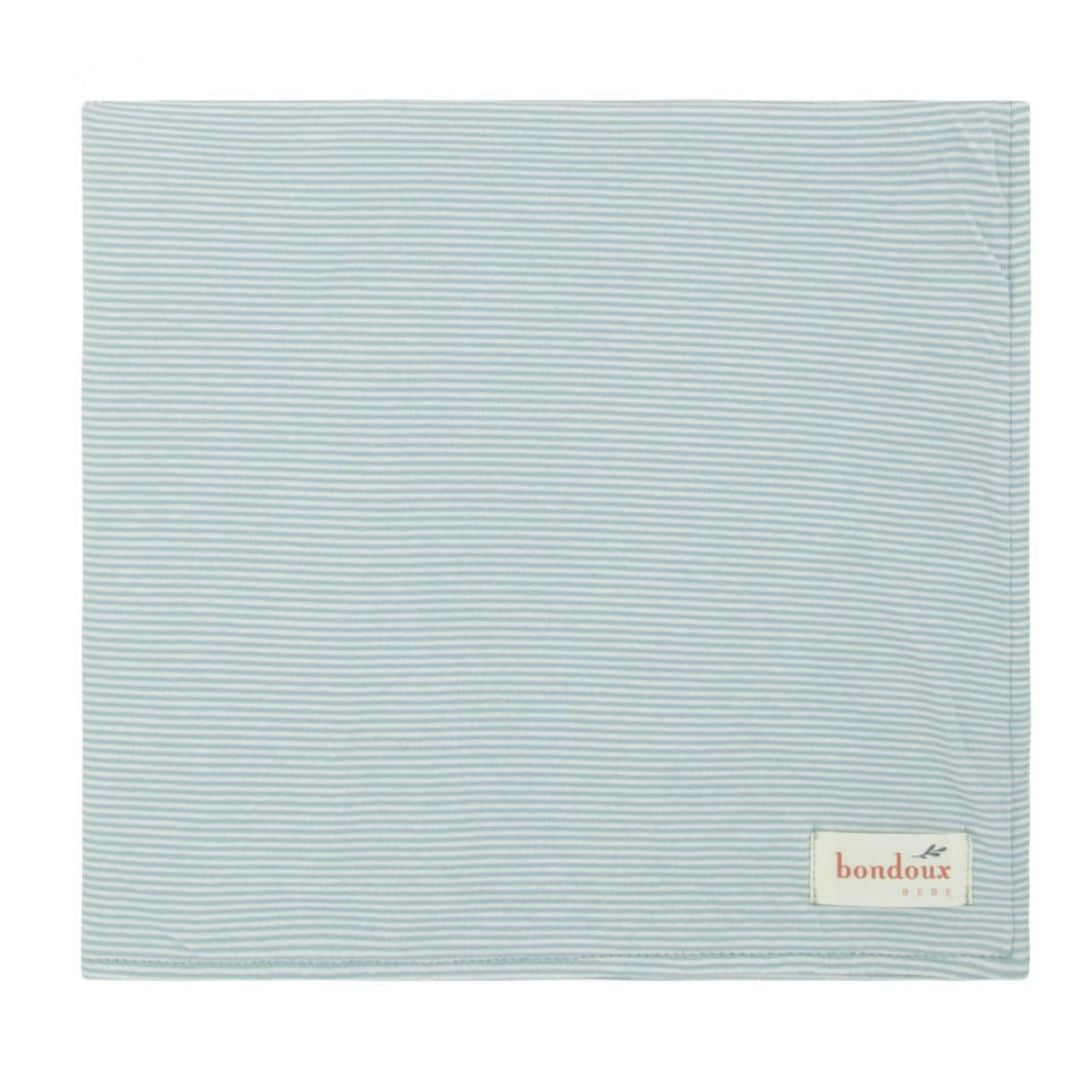 Blue Striped Boys Blanket