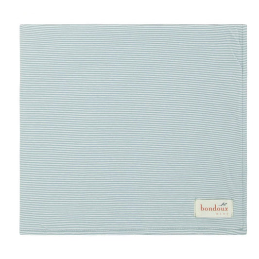 Blue Striped Boys Blanket
