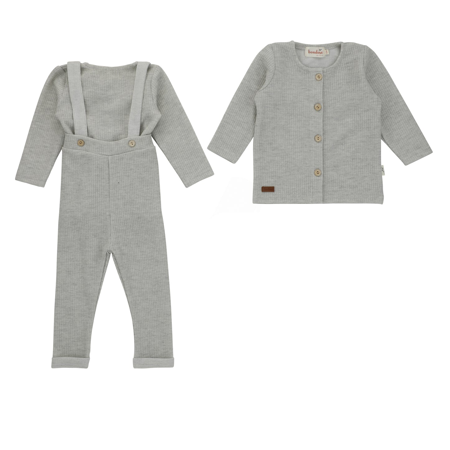 Kimono Knit Set-Grey