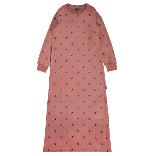 Heart Print 1 Piece-Mauve