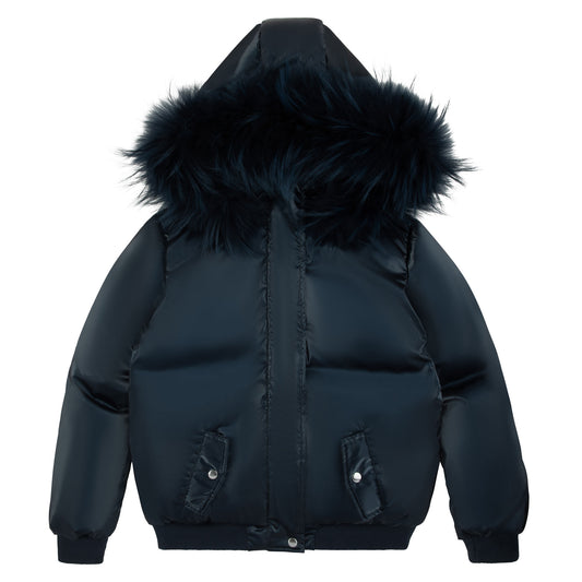Shiny Jacket-Navy