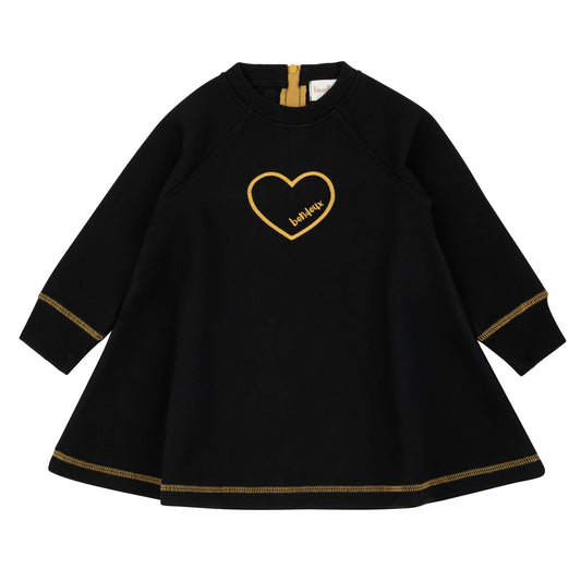 Yellow black guitar Dress