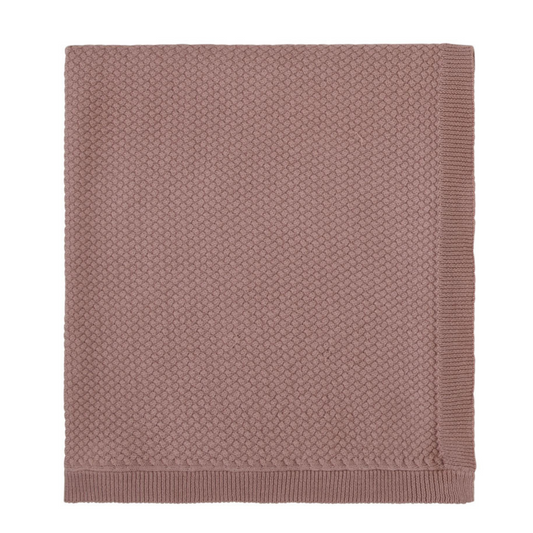 Woven Knit Blanket Pink