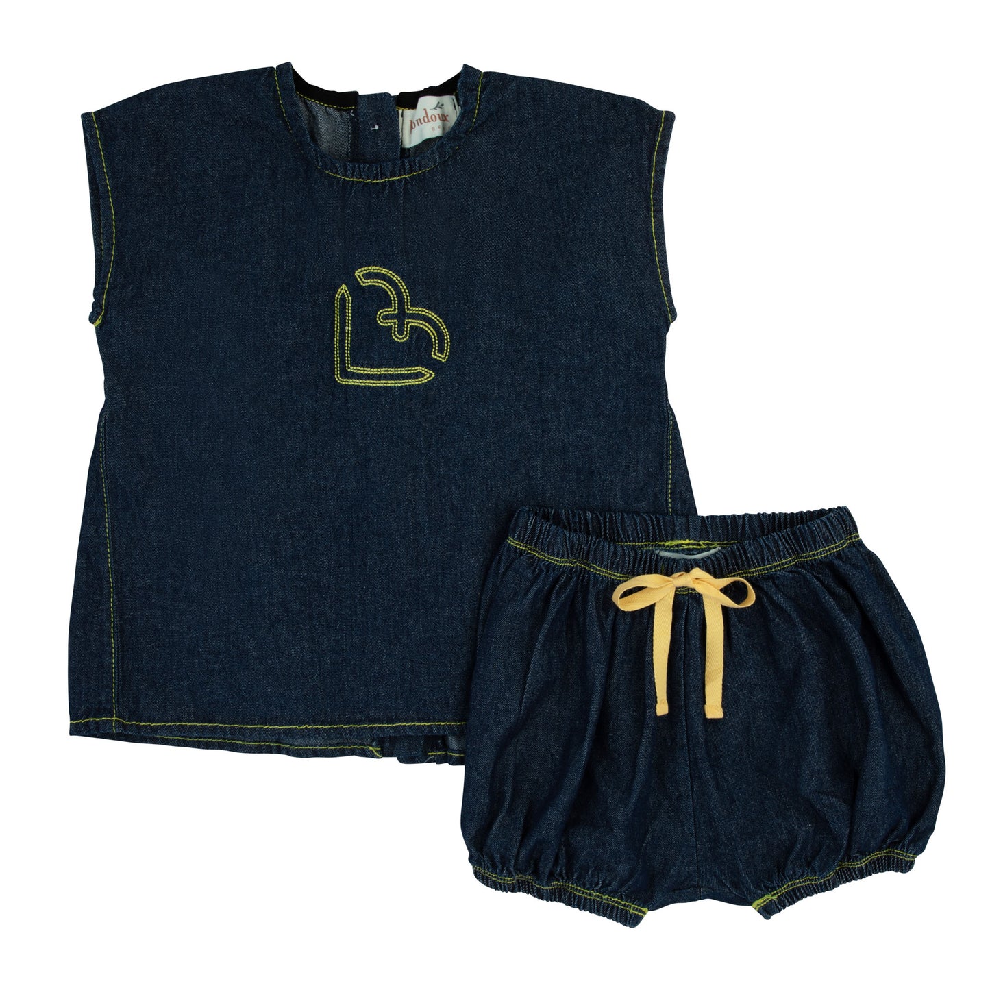 Yellow Stitch 2 Piece-Girls