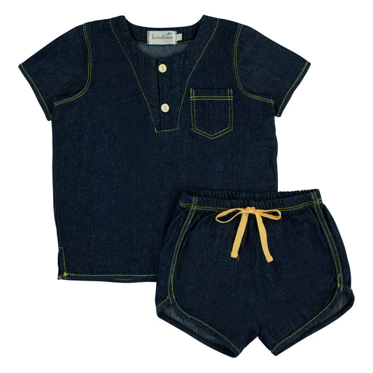 Yellow Stitch 2 Piece-Boys