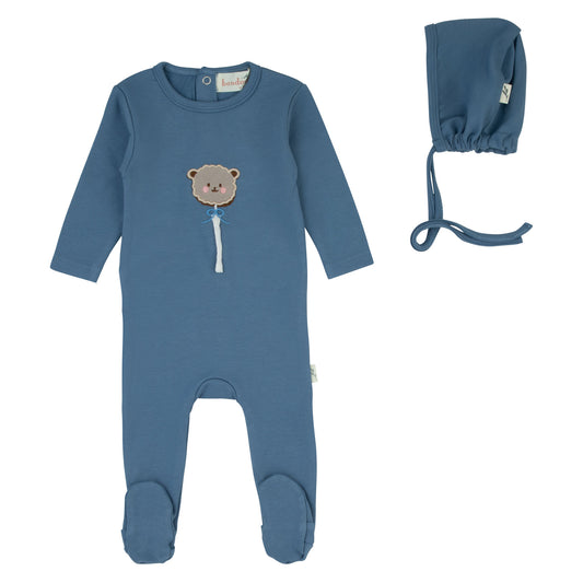 String Pop Footie-Blue