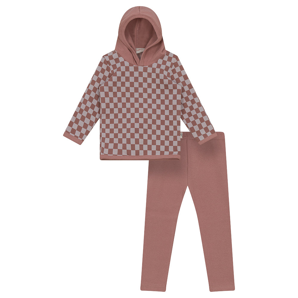 Checked Hoodie 2 Piece