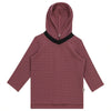 Embossed Checked Hoodie Top