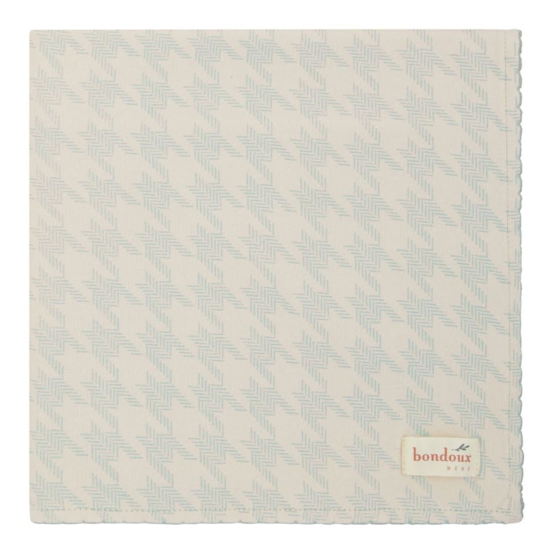 Houndstooth Blue Print Boys Blanket