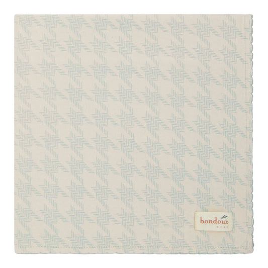 Houndstooth Blue Print Boys Blanket