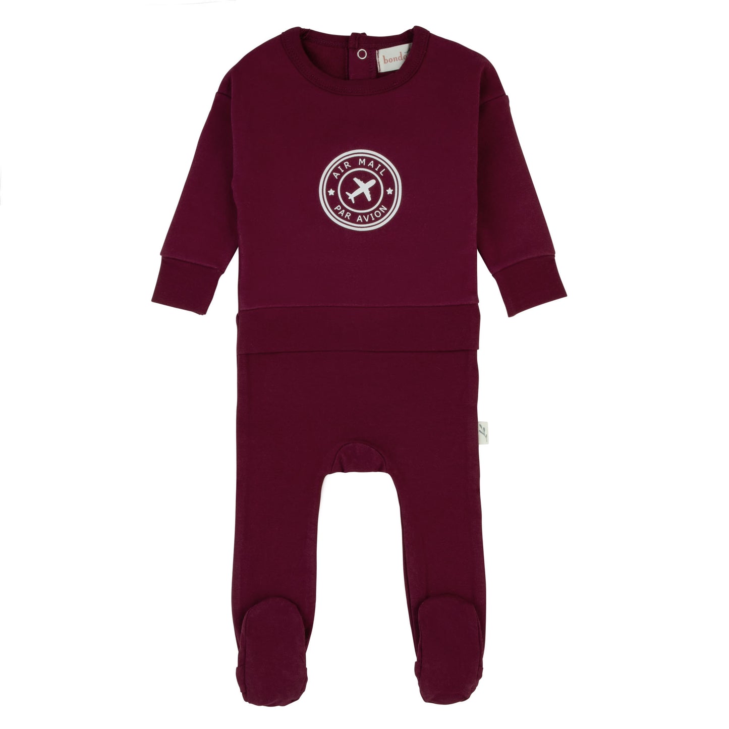 Avion Footie-Maroon