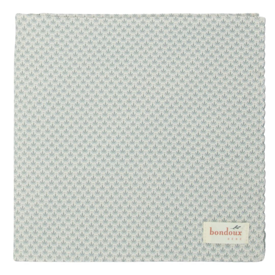 Sky Blue Floral Print Boys Blanket