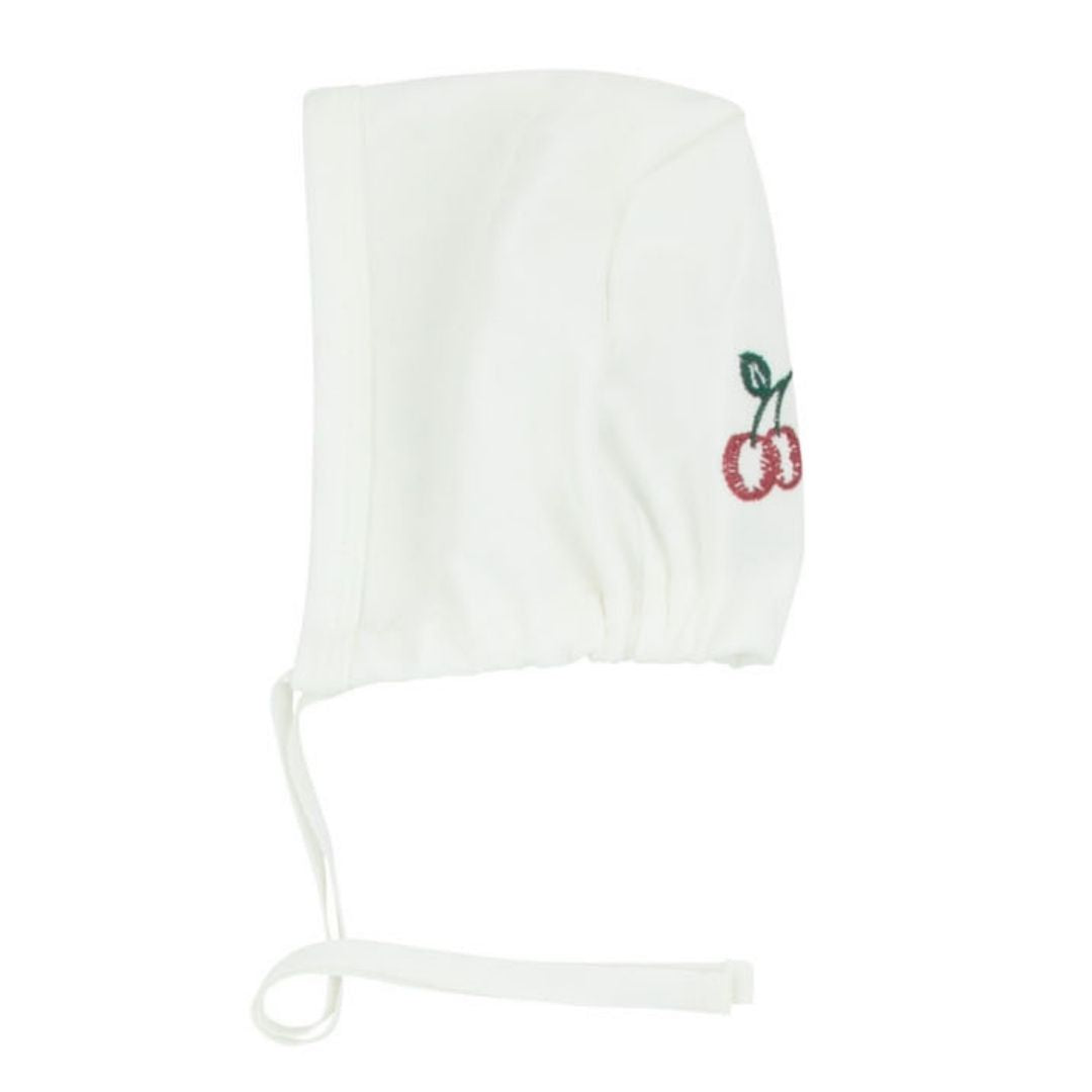 Cherry Girls White Bonnet