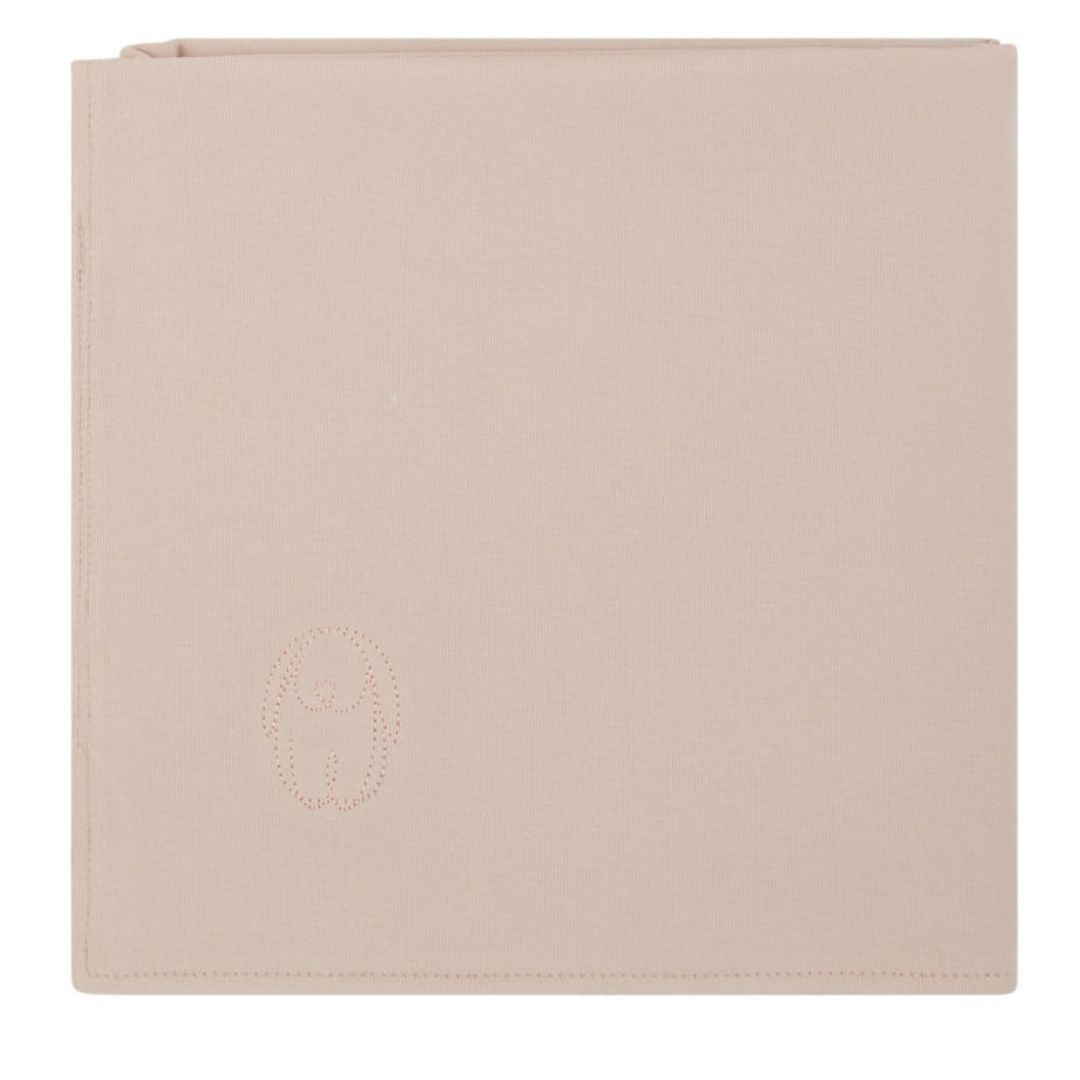 Bunny Embroidery Pale Pink Blanket