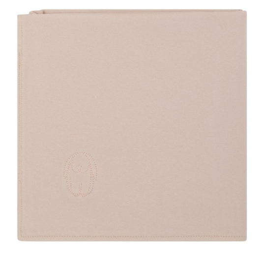 Bunny Embroidery Pale Pink Blanket