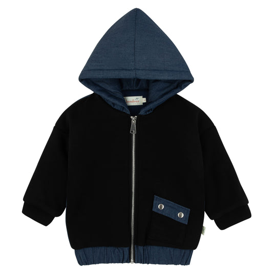 Scuba Black Denim Back Jacket
