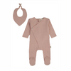 Pointelle Scalloped Footie-Pink