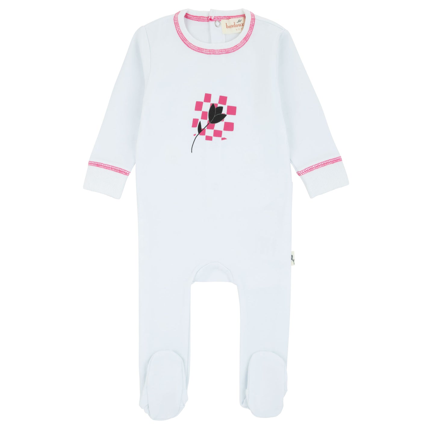 Le Soleil Pink Flower Footie
