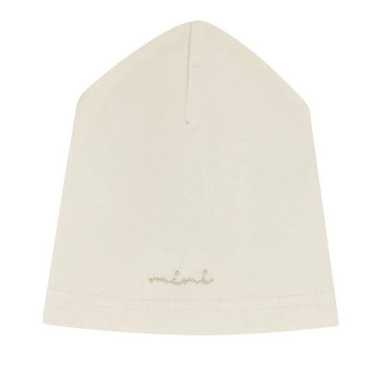 Boys Cream Mini Embroidered Hat