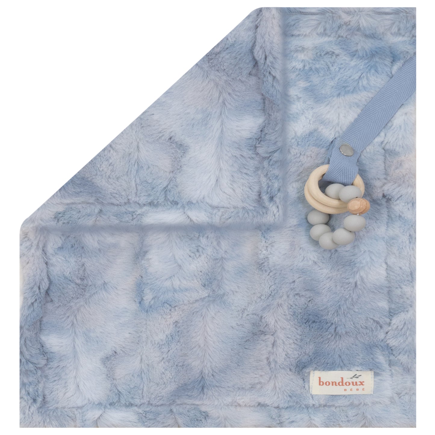 Fuzzy Security Blanket -Blue Tie Dye