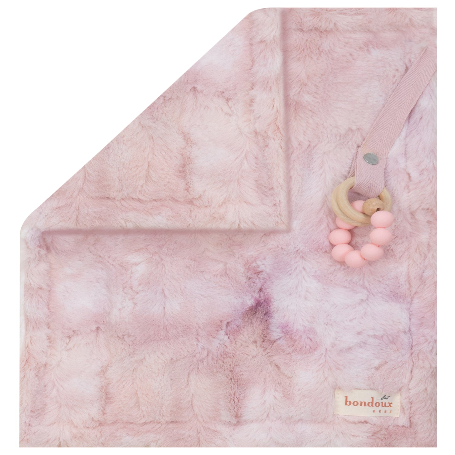 Fuzzy Security Blanket -Pink Tie Dye