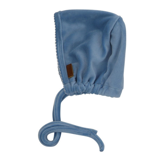 Stitched Velour Hat-Blue