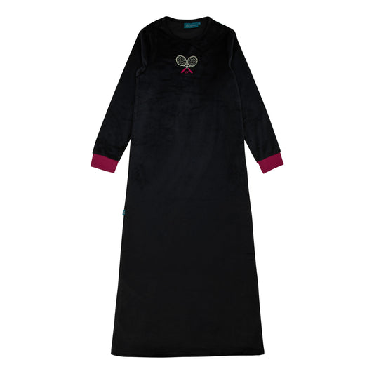Tennis Racket 1 Piece-Black & Hot Pink