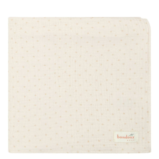 White/ Cream Printed Boys Blanket