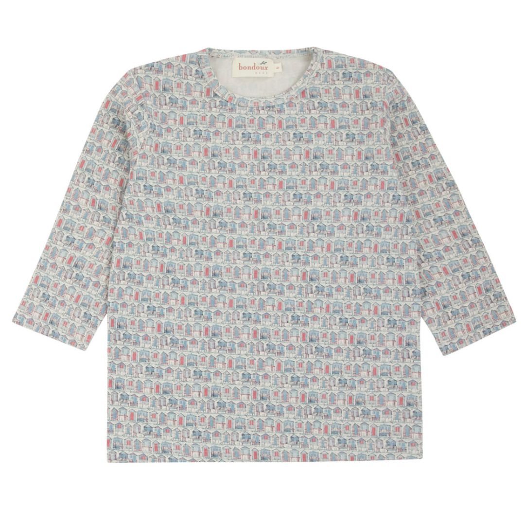 House Print Long Sleeve Top