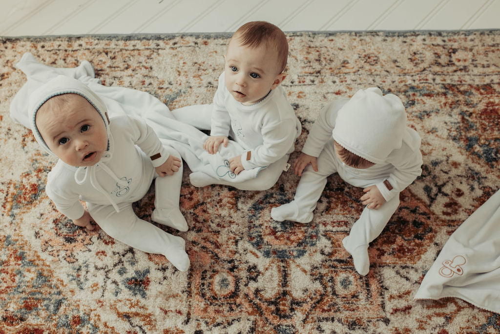 Paci Velour Hat-White/Pink