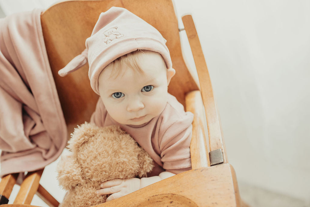 Teddy Velour Hat-Mauve