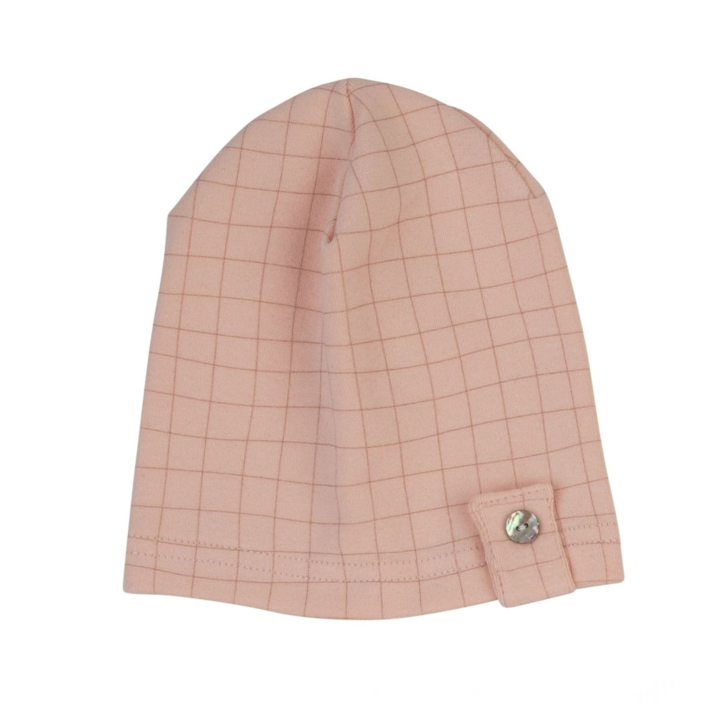 Checked Kimono Hat-Pink