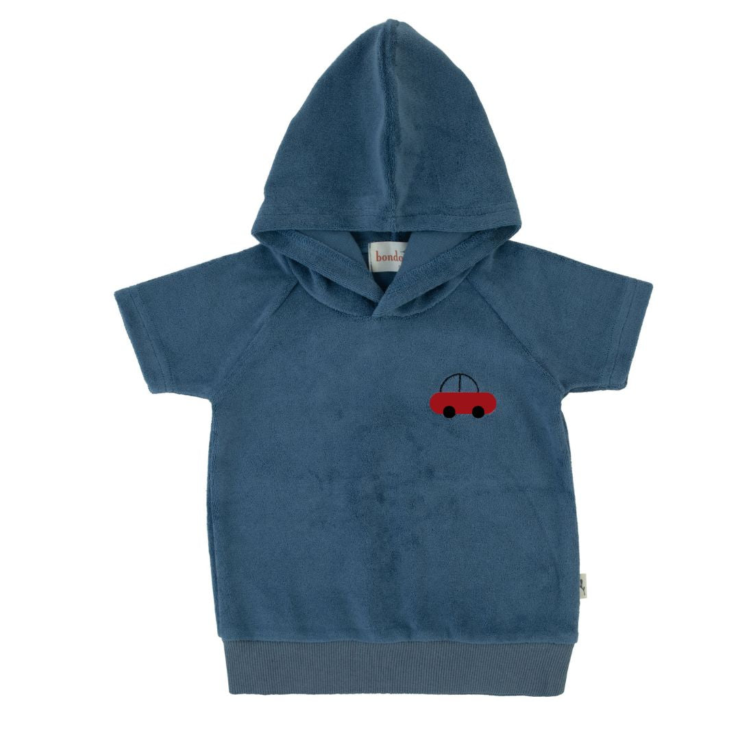 Terry Shapes Toddler  Hoodie Top-Blue